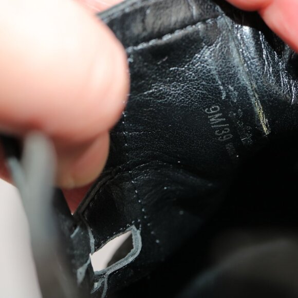 Vince Camuto Womens Peera Boot Size 9 Black Nubuck Cutouts Bootie Low Block Heel - Picture 10 of 12